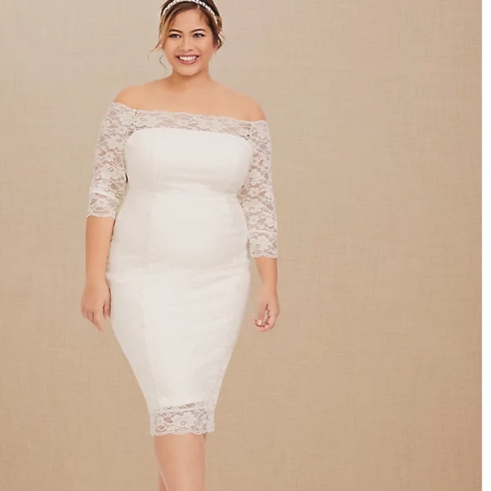 Torrid off the shoulder bodycon